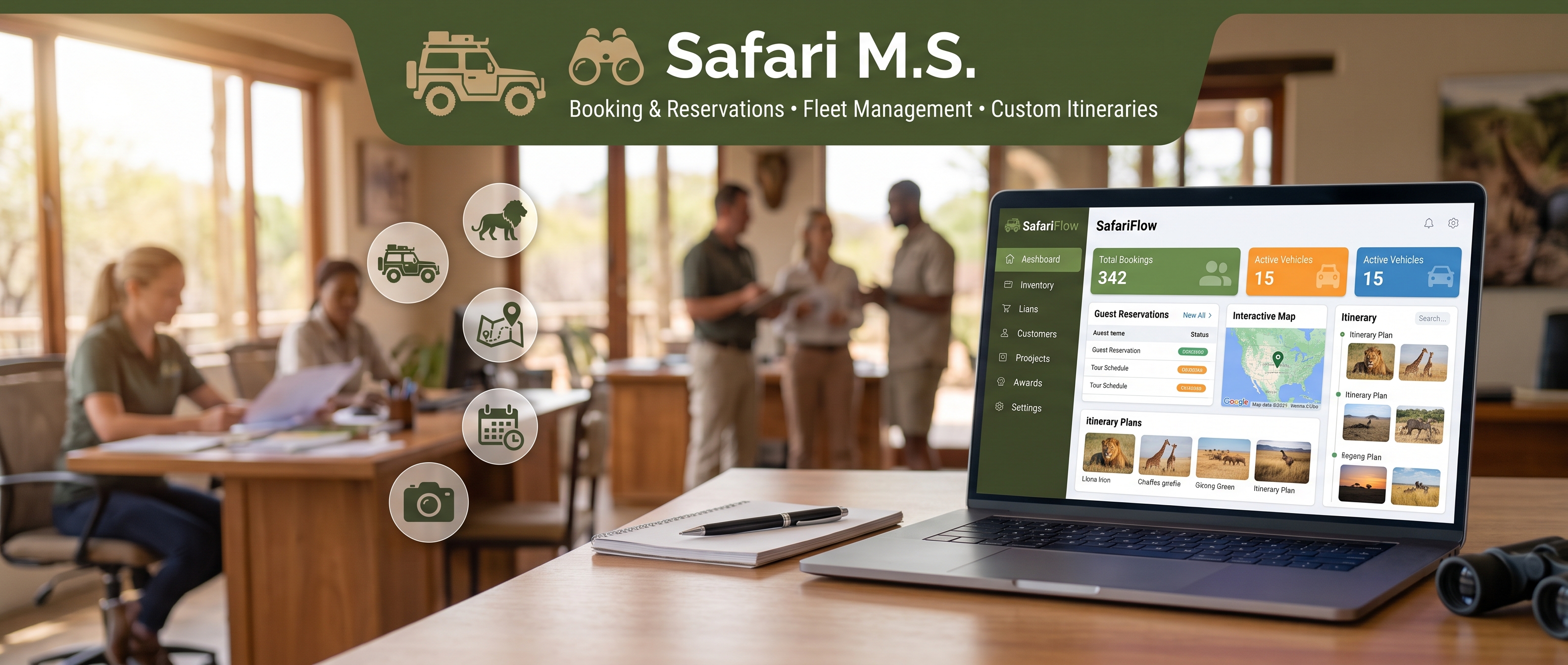 Safari & Tour Operator Management System screenshot